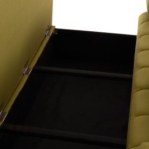 Троен разтегателен диван KEND HM3313.07, светлозелена дамаска 188x85x82H см