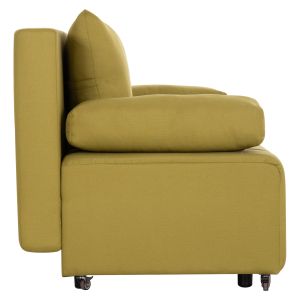Троен разтегателен диван KEND HM3313.07, светлозелена дамаска 188x85x82H см