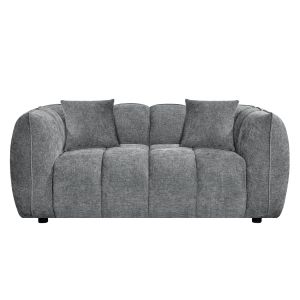 Холова гарнитура (двойка и тройка диван) LYKKE HM10812.01, сива дамаска