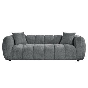 Холова гарнитура (двойка и тройка диван) LYKKE HM10812.01, сива дамаска