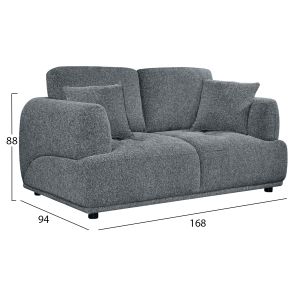 Холова гарнитура (двойка и тройка диван) STRUCTO HM10817.01, сива дамаска