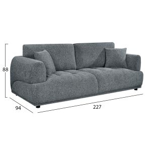Холова гарнитура (двойка и тройка диван) STRUCTO HM10817.01, сива дамаска
