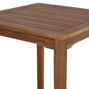 Бар стойка квадратна Servan HM6516 акациево дърво в естествен цвят 65X65X100.5HСМ.