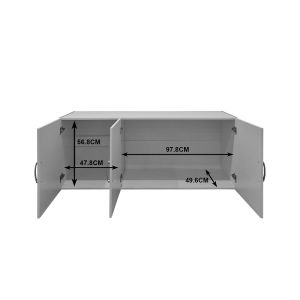 Гардероб с три врати и място за съхранение над врата Alvia sonoma 150x51x240см