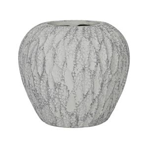 Декоративна магнезиева саксия FL25002 сива 40X35СМ