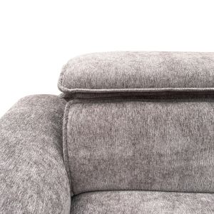 Десен ъглов разтегателен диван Lemance сив плат 255x168x82см