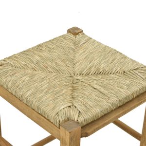 Кафене бар стол без ширина с постелка Bodier-Charchie I орехово дърво 35x35x78см