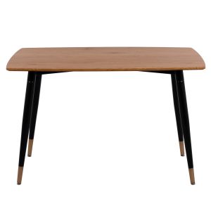 Комплект за трапезария 5 части Aliza HM12122.01 Mdf плот в естествен дървесен цвят - прашно розово кадифе