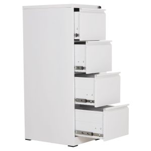 Комплект от 2 части офис шкафове Sider HM10995.02 бял метал