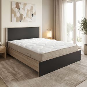 Легло с матрак Athos Sleepy sonoma антрацит 160x200см