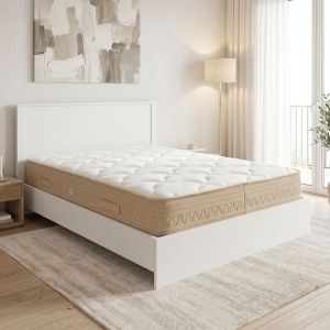 Легло с матрак Athos Sleepy бяло 160x200см