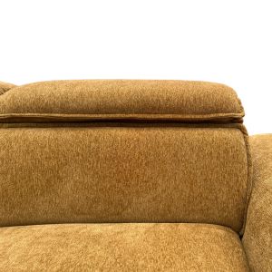 Ляв ъглов разтегателен диван Lemance camel плат 255x168x82см