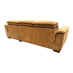 Ляв ъглов разтегателен диван Lemance camel плат 255x168x82см