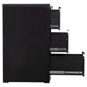 Офис шкаф Sider HM6636.01 черен метал 45.5X62X103.5ВСМ.