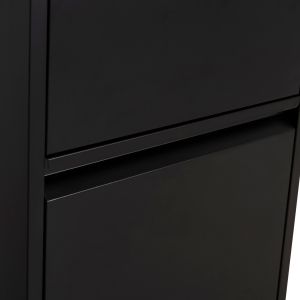 Офис шкаф Sider HM6636.01 черен метал 45.5X62X103.5ВСМ.