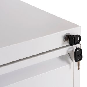 Офис шкаф Sider HM6636.02 бял метал 45.5X62X103.5ВСМ.