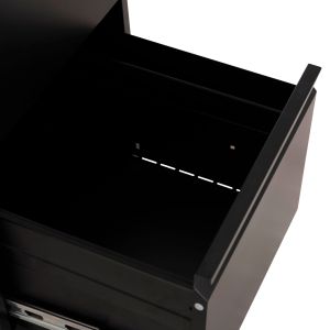 Офис шкаф Sider HM6637.01 черен метал 45.5X62X134ВСМ.