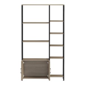 Подова етажерка Ranea sonoma-черен 85x32x150см