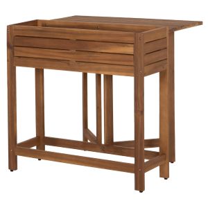 Рамка за саксия - сгъваема маса Floris HM6535 акациево дърво в натурален цвят 65X80X78ВСМ.