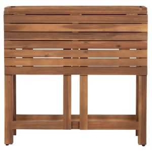 Рамка за саксия - сгъваема маса Floris HM6535 акациево дърво в натурален цвят 65X80X78ВСМ.