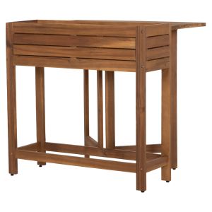Рамка за саксия - сгъваема маса Floris HM6535 акациево дърво в натурален цвят 65X80X78ВСМ.