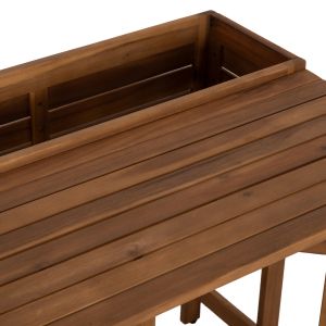 Рамка за саксия - сгъваема маса Floris HM6535 акациево дърво в натурален цвят 65X80X78ВСМ.