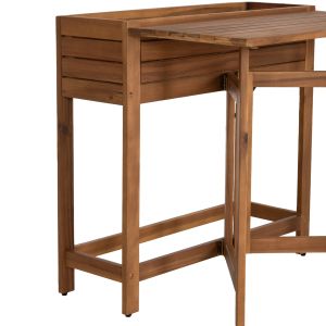 Рамка за саксия - сгъваема маса Floris HM6535 акациево дърво в натурален цвят 65X80X78ВСМ.