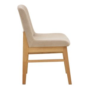 Стол Dalby бежов плат сонома каучуково дърво 50x45x85.5см