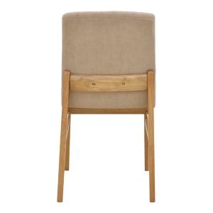 Стол Dalby бежов плат сонома каучуково дърво 50x45x85.5см