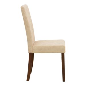 Стол Zeben, плат в антично екрю с орехово каучуково дърво, 43.5x55.5x93.5 см