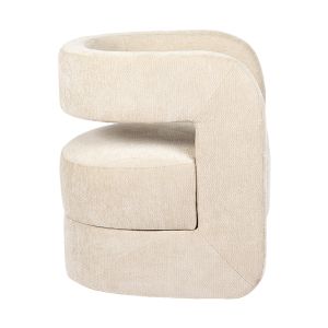Фотьойл Coconda бежов плат 63x68x71см