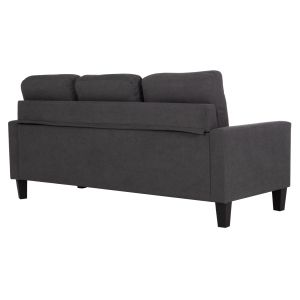 Ъглов диван с обръщаш се ъгъл Meggy HM3297.11 сив плат 184.5X75-129X86ВСМ.