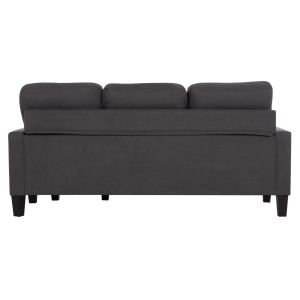 Ъглов диван с обръщаш се ъгъл Meggy HM3297.11 сив плат 184.5X75-129X86ВСМ.