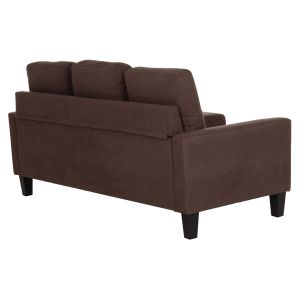 Ъглов диван с обръщаш се ъгъл Meggy HM3297.12 кафяв плат 184.5X129X86ВСМ.