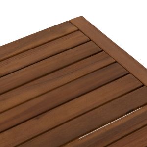 Градински комплект от 3 части Shigan HM10993 акациево дърво - възглавница за глава в бежово