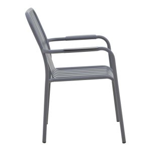Комплект маса и столове Dagyn Vista 7 части антрацит алуминий 180-240x90x76см