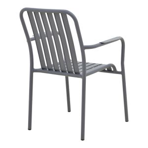 Комплект маса и столове Dagyn Vista 7 части антрацит алуминий 180-240x90x76см
