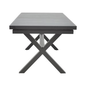 Комплект маса и столове Dagyn Vista 7 части антрацит алуминий 180-240x90x76см