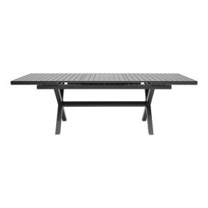 Комплект маса и столове Dagyn Vista 7 части антрацит алуминий 180-240x90x76см