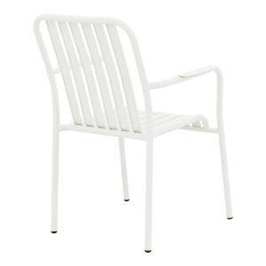 Комплект маса и столове Dagyn Vista 7 части бял алуминий 180-240x90x76см