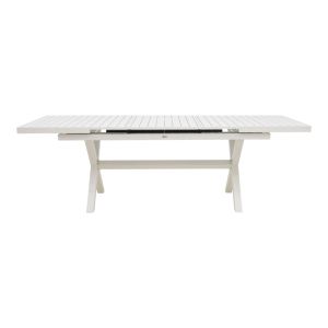 Комплект маса и столове Dagyn Vista 7 части бял алуминий 180-240x90x76см