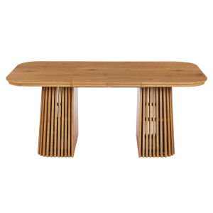 Разтегателна трапезарна маса Verlo HM18436 Mdf в естествен дървен цвят 120/150/180X90X75ВСМ.