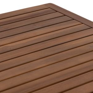 Режисьорска квадратна маса Truyen HM6538 акациево дърво в натурален цвят 70X70X74ВСМ.
