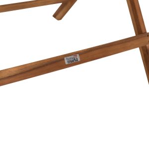 Режисьорска квадратна маса Truyen HM6538 акациево дърво в натурален цвят 70X70X74ВСМ.
