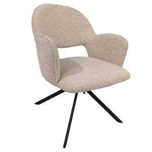 Въртящ се стол за хранене Gallo HM18475.02 бежов плат - метални крака 59X61.5X86ВСМ.