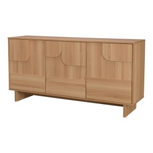 МДФ бюфет Jenfia в естествен цвят 150x39x75.5 см