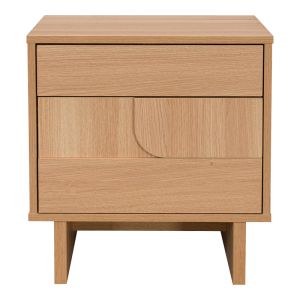 Нощно шкафче Jenfia от MDF в естествен цвят 48x39x50.5 см