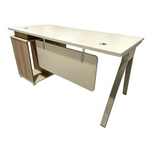 Професионално бюро Spark, обръщаемо в дъбово-бежов цвят, 120x60x75см