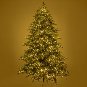 Светеща елха Aspen 210 см с 3950 Led топли бели светлини (8 програми, Pe+pvc)