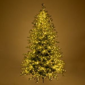 Светеща елха Highlands 240 см с 3000 микро Led топли бели светлини (8 програми, Pe+pvc)